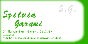 szilvia garami business card